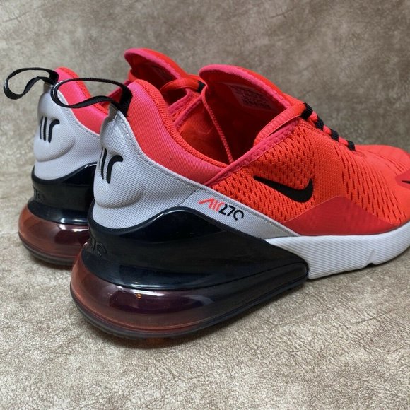 Nike Air Max 270 Red Orbit Black Running Shoes Men - Picture 8 of 10